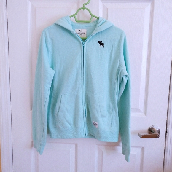 Mint Green Thin Slouchy Casual Hoodie 15/16 - Picture 1 of 10